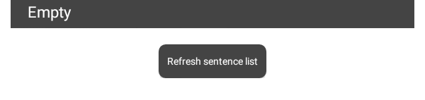 refresh sentence list button